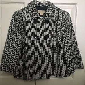 Michael Kors hereingbone swing coat