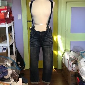 Hollister denim overalls size M *NEW*