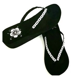 Black Flip Flops