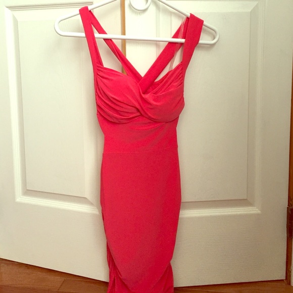 salmon color dress