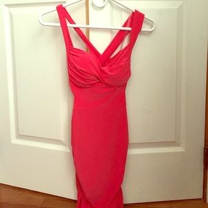 salmon color dress