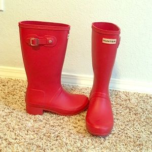 Red Hunter Boots
