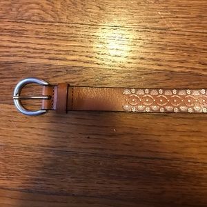 Abercrombie and Fitch Patterned Leather Belt