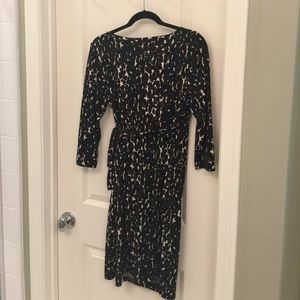 A Pea in the Pod Animal Print Wrap Dress / M