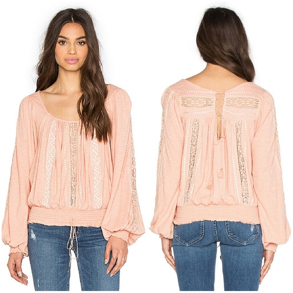 Free People Tops - NWT Free People Silverlake Tunic Top Peach Large