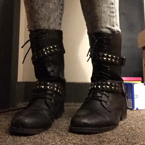 Studded boots