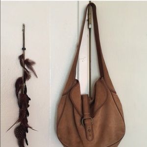 I crew soft leather shoulder bag