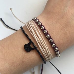 3 Pura Vida Bracelets (&sticker) - Limited Edition