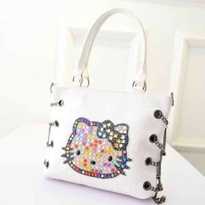 NWOT White leather Hello Kitty Purse Bag