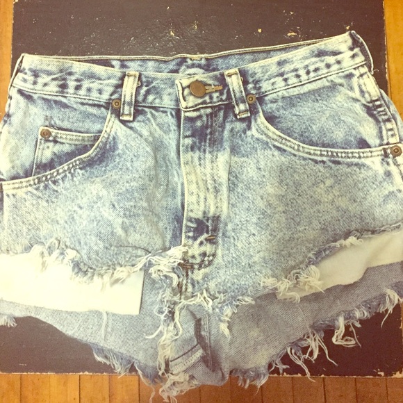 High waisted oversized denim short