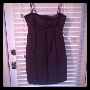 Bustier rouched strapless dress