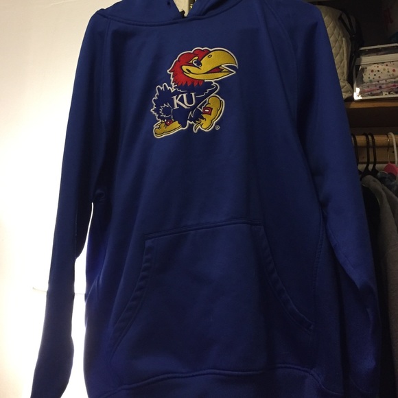 University of Kansas Blue hoodie - Picture 1 of 3