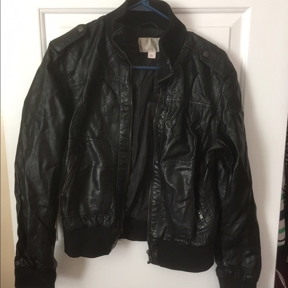 target womens faux leather jacket