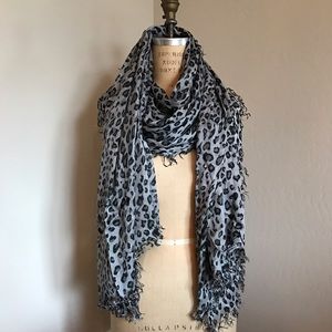 Leopard print scarf