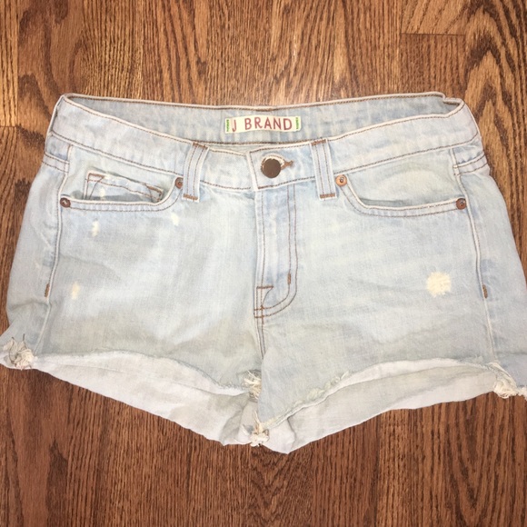J BRAND Light Wash Denim Shorts