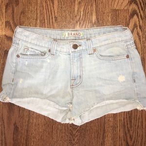 J BRAND Light Wash Denim Shorts
