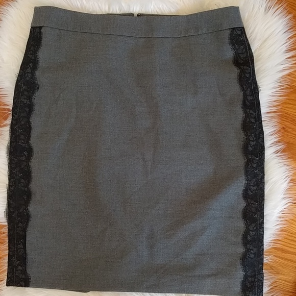 Gray pencil skirt