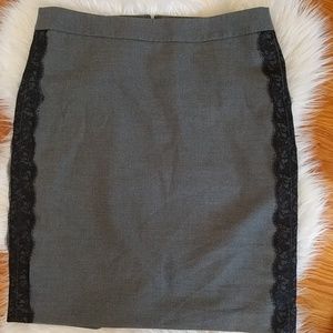 Gray pencil skirt