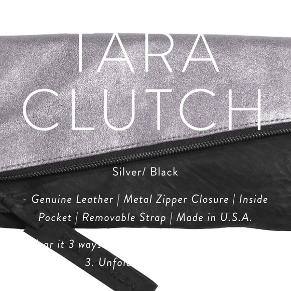 Lia Larrea Tia Foldable Clutch Teal/Black - Picture 3 of 4