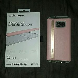 Tech21 samsung galaxy s7 edge wallet case. NEW!!!!