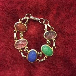 Multicolor Scarab Bracelet