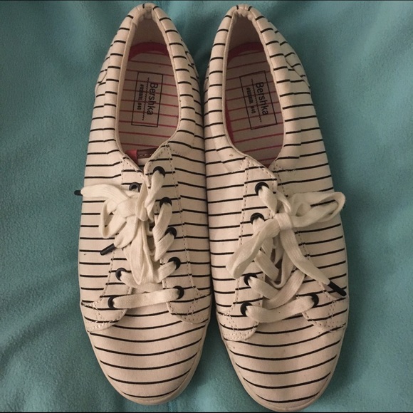 Striped sneakers