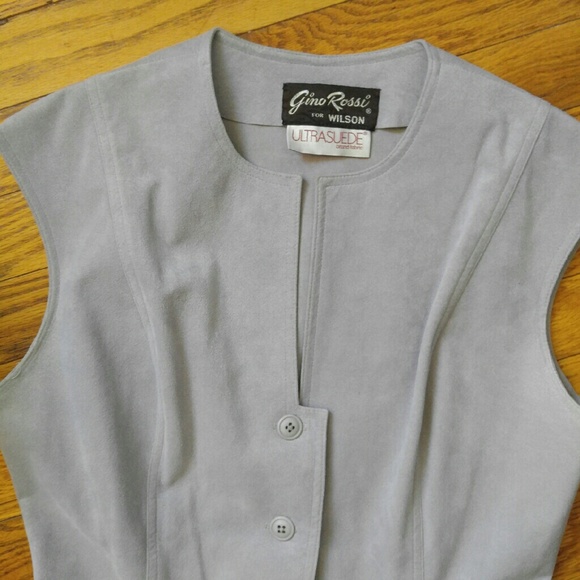 Vintage Grey Suede Dress - Picture 3 of 4