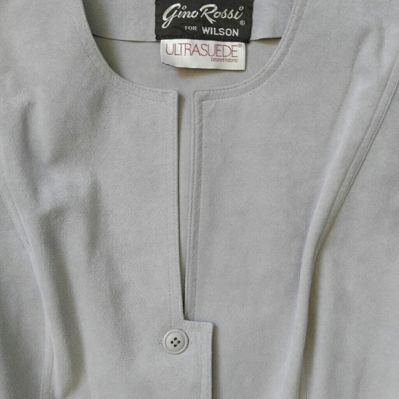 Vintage Grey Suede Dress - Picture 4 of 4