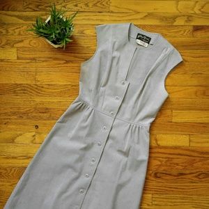 Vintage Grey Suede Dress