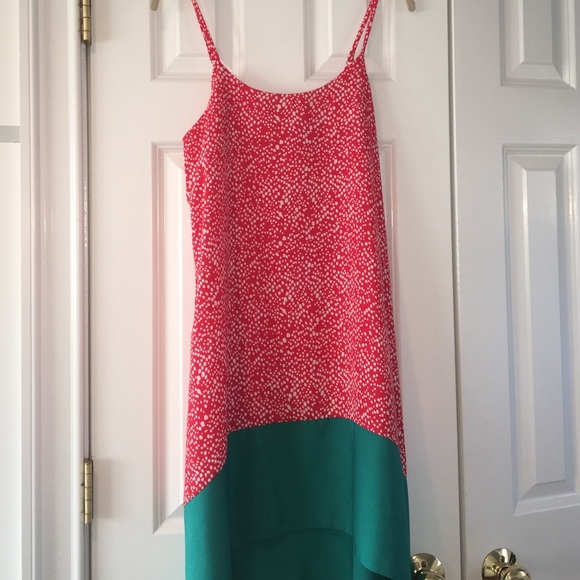 Beautiful Aqua High-Low Dress