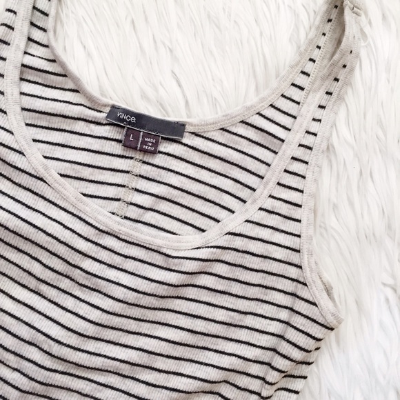 Vince Tops - • Vince • Striped Tank