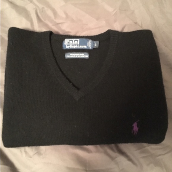 Black large Ralph Lauren wool sweater
