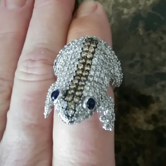 Pave Frog ring - Picture 2 of 4