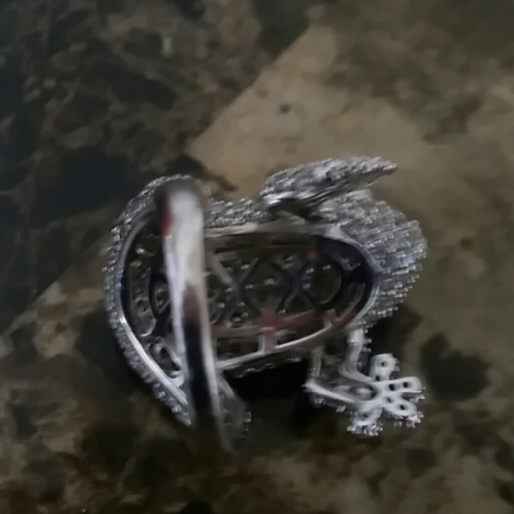Pave Frog ring - Picture 3 of 4