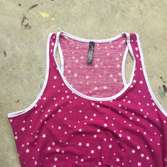 Magenta Maxi Dress with Stars