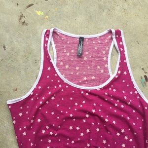 Magenta Maxi Dress with Stars