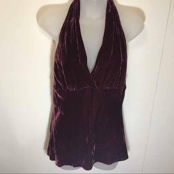 Tops - Velvet halter top