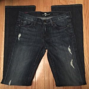 ❤️ 7FAM Distressed Bootcut Jeans 26x33