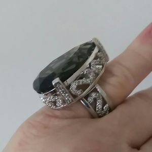 40ct Smokey Topez ring