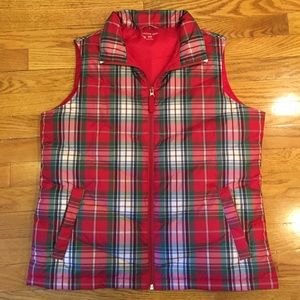 Plaid Puffer Vest