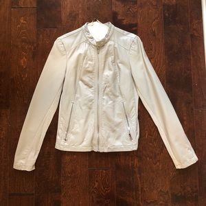 Express "Leather" Bomber Jacket, Small