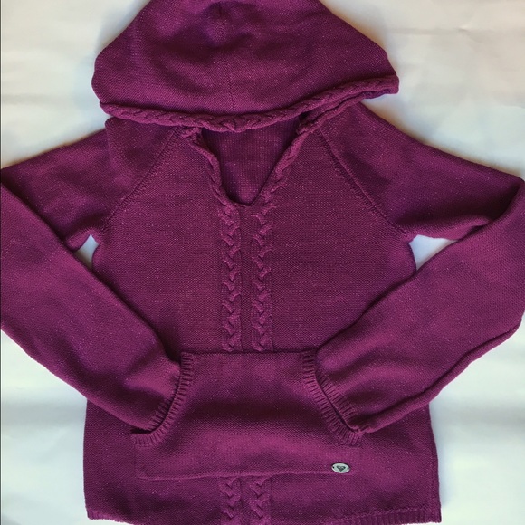 Purple hooded sweater