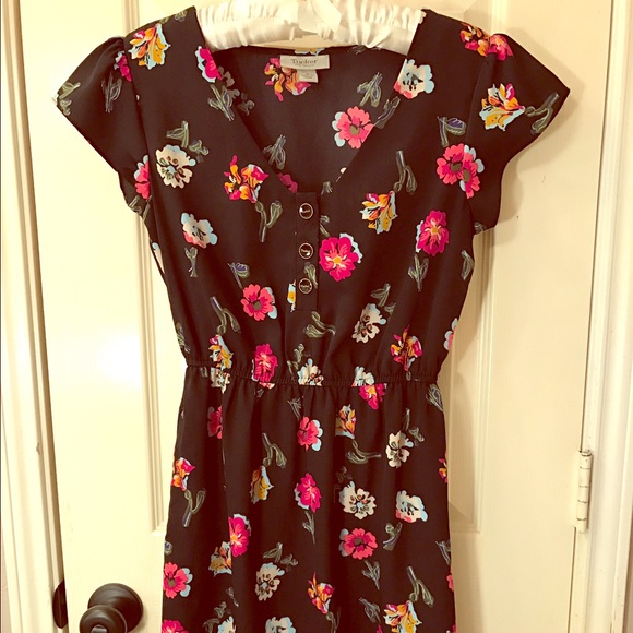 •Tucker for Target• Black and Floral Print Dress