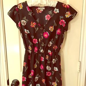 •Tucker for Target• Black and Floral Print Dress