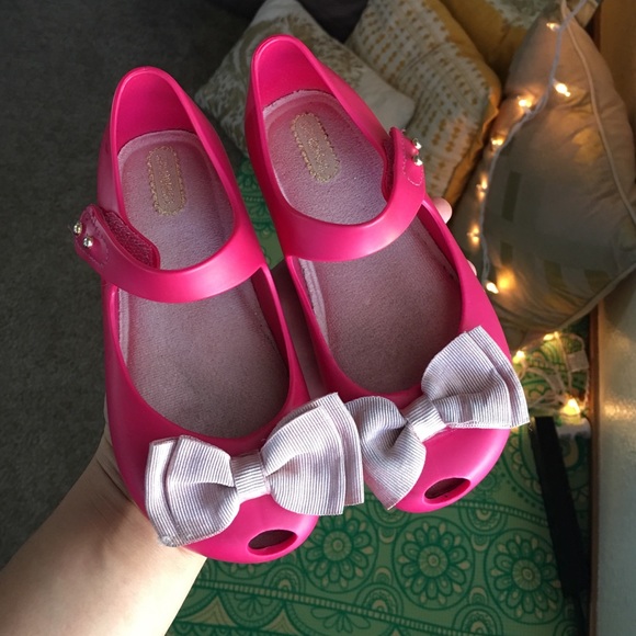 Pink big bow mini melissa