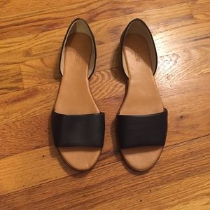 Deep navy blue sandals from JCrew