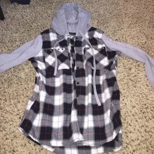 Hooded flannel