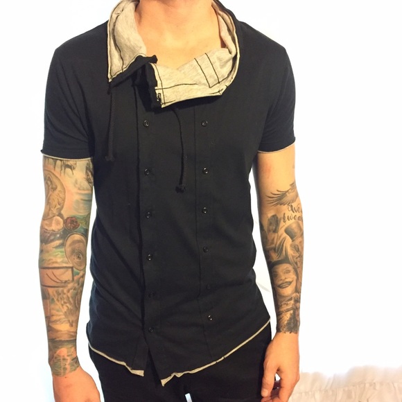 Black button up