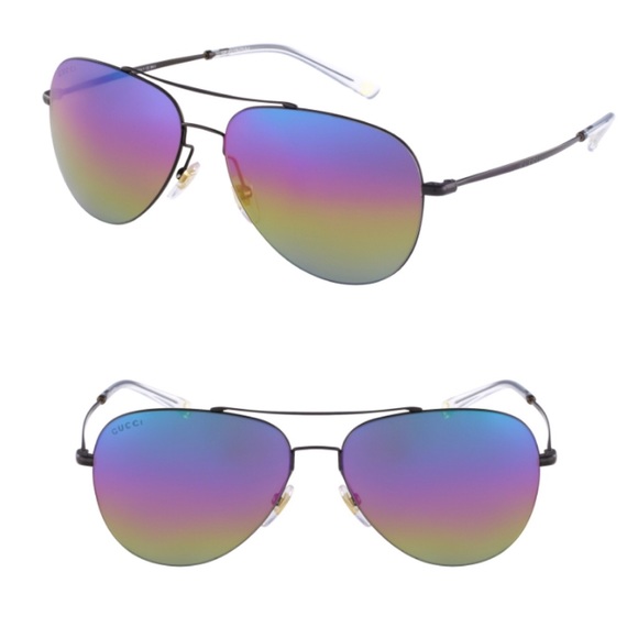 gucci rainbow aviator sunglasses