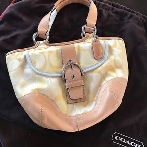 Authentic Coach signature handbag